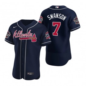 Atlanta Braves Dansby Swanson Navy 2021 MLB All-Star Game Authentic Jersey