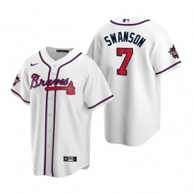 Atlanta Braves Dansby Swanson White 2021 MLB All-Star Game Replica Jersey