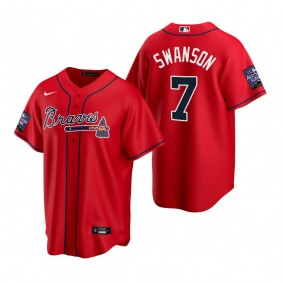 Atlanta Braves Dansby Swanson Red 2021 All-Star Game Alternate Jersey