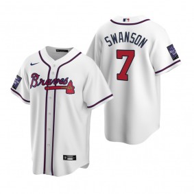 Atlanta Braves Dansby Swanson White 2021 All-Star Game Alternate Replica Jersey