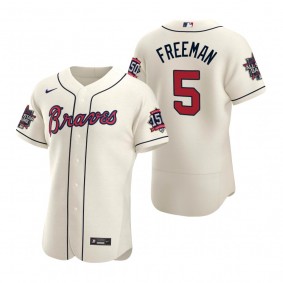 Atlanta Braves Freddie Freeman Cream 2021 MLB All-Star Game Authentic Jersey