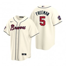 Atlanta Braves Freddie Freeman Cream 2021 MLB All-Star Game Replica Jersey