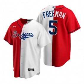 Atlanta Braves Freddie Freeman Two Tone Split Replica Jersey