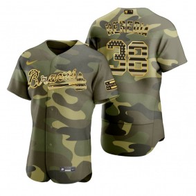Atlanta Braves Guillermo Heredia Camo Authentic 2022 Armed Forces Day Jersey