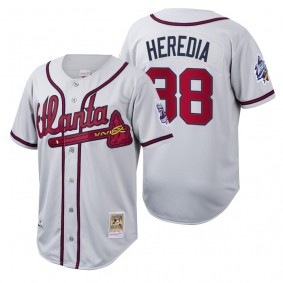 Atlanta Braves Guillermo Heredia White Cooperstown Collection Authentic Jersey
