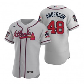 Atlanta Braves Ian Anderson Gray 2021 MLB All-Star Game Authentic Jersey