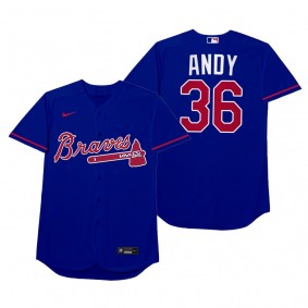 Atlanta Braves Ian Anderson Andy Royal 2021 Players' Weekend Nickname Jersey