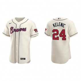 Atlanta Braves Jarred Kelenic Cream Authentic Alternate Jersey