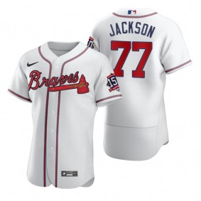 Luke Jackson Atlanta Braves White 150th Anniversary World Series Jersey