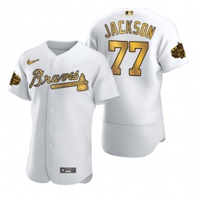 Luke Jackson Atlanta Braves White Gold 2022 MLB All-Star Game Jersey