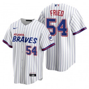 Atlanta Braves Max Fried White 2021 City Connect Replica Jersey