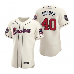 Atlanta Braves Mike Soroka Cream 2021 MLB All-Star Game Authentic Jersey