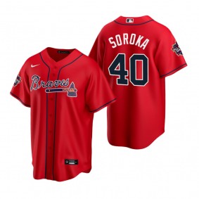 Atlanta Braves Mike Soroka Red 2021 MLB All-Star Game Replica Jersey