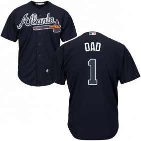 Male Atlanta Braves Navy Father's Day Gift Jersey