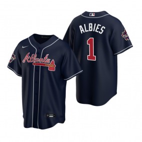 Atlanta Braves Ozzie Albies Navy 2021 MLB All-Star Game Replica Jersey