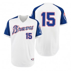Braves Sean Newcomb White 1974 Turn Back the Clock Authentic Jersey