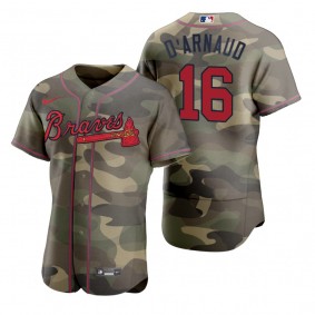 Atlanta Braves Travis d'Arnaud Camo Authentic 2021 Armed Forces Day Jersey