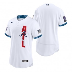 Men's Atlanta Braves White 2021 MLB All-Star Game Authentic Jersey