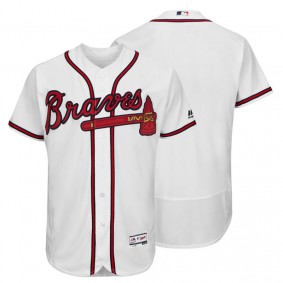 Male Atlanta Braves White Flexbase Collection Team Jersey