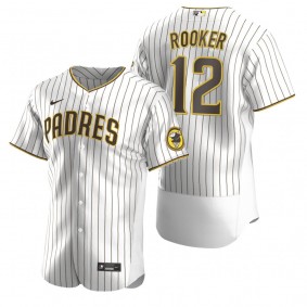 Men's San Diego Padres Brent Rooker White Brown Authentic Alternate Jersey