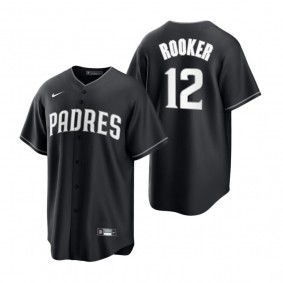 San Diego Padres Brent Rooker Black White Replica Official Jersey