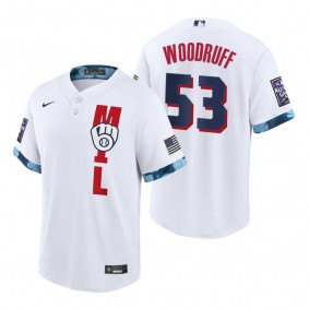 Milwaukee Brewers Brandon Woodruff White 2021 MLB All-Star Game Replica Jersey