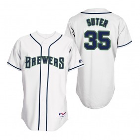 Brewers Brent Suter White 1994 Turn Back the Clock Throwback Jersey