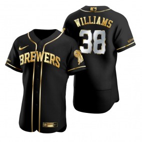 Milwaukee Brewers Devin Williams Nike Black Gold Edition Authentic Jersey