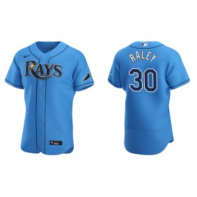 Men's Tampa Bay Rays Brooks Raley Light Blue Authentic Jersey