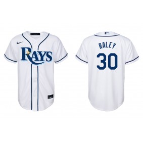 Youth Tampa Bay Rays Brooks Raley White Replica Home Jersey