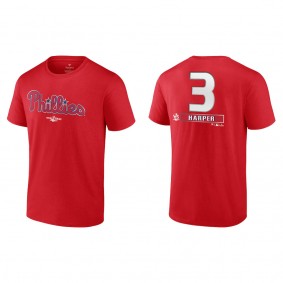Bryce Harper Philadelphia Phillies Red 2022 World Series T-Shirt