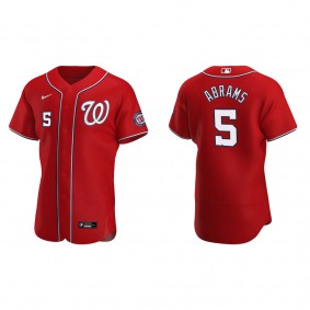 Nationals C.J. Abrams Red Authentic Alternate Jersey