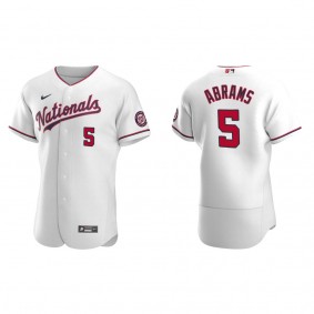 Nationals C.J. Abrams White Authentic Alternate Jersey