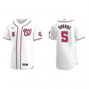Nationals C.J. Abrams White Authentic Home Jersey