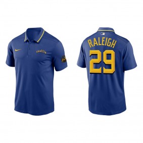 Cal Raleigh Seattle Mariners Royal 2023 City Connect Knit Performance Polo