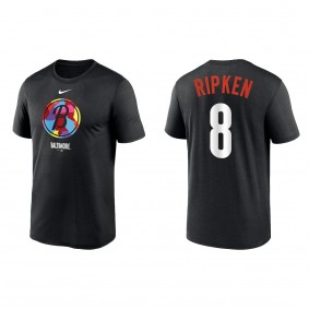 Cal Ripken Jr. Baltimore Orioles Black 2023 City Connect Large Logo T-Shirt