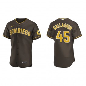 Padres Cam Gallagher Brown Authentic Road Jersey