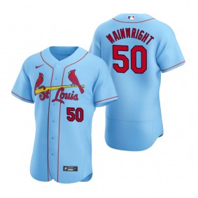 Men's St. Louis Cardinals Adam Wainwright Nike Light Blue Authentic Alternate Jersey