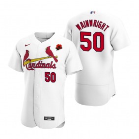 St. Louis Cardinals Adam Wainwright Authentic White 2021 Memorial Day Jersey