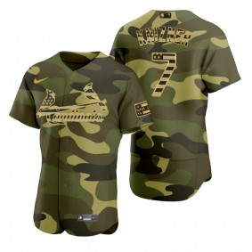 St. Louis Cardinals Andrew Knizner Camo 2022 Armed Forces Day Jersey