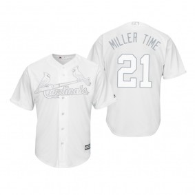 St. Louis Cardinals Andrew Miller Miller Time White 2019 Players' Weekend Replica Jersey