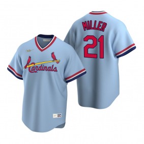 St. Louis Cardinals Andrew Miller Nike Light Blue Cooperstown Collection Road Jersey