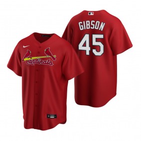 St. Louis Cardinals Bob Gibson Nike Red Replica Alternate Jersey