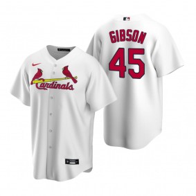 St. Louis Cardinals Bob Gibson Nike White Replica Home Jersey