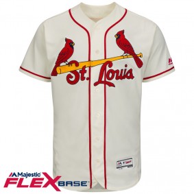 Male St. Louis Cardinals Cream Collection Flexbase Team Jersey