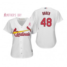 Harrison Bader St. Louis Cardinals White 2019 Mother's Day Jersey