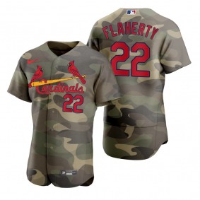St. Louis Cardinals Jack Flaherty Camo Authentic 2021 Armed Forces Day Jersey