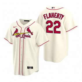 Men's St. Louis Cardinals Jack Flaherty Nike Cream Replica Alternate Jersey