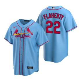 Men's St. Louis Cardinals Jack Flaherty Nike Light Blue Replica Alternate Jersey