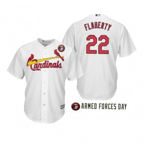 2019 Armed Forces Day Jack Flaherty St. Louis Cardinals White Jersey